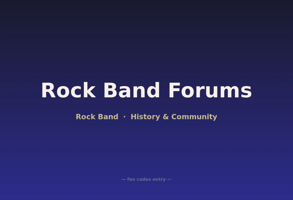 Rock Band Forums